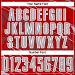 Jersey Uniform Sublimation Soccer Lines Red Custom Sports Gray-White