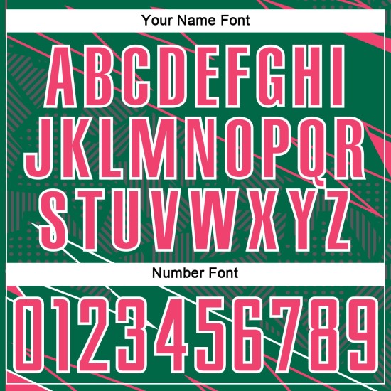 Soccer Pink-White Custom Sports Jersey Neon Green Kelly Uniform Sublimation Lines Soccer Pink-White Custom Sports Jersey Neon Green Kelly Uniform Sublimation Lines